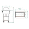 Disegno tecnico con dimensioni espositore Forcar ELR2827