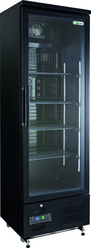 Frigo bibite 1 porta in vetro Forcar G-BC300BPB | 193 L | statica +2/+8°C | 60x51,4x188 cm