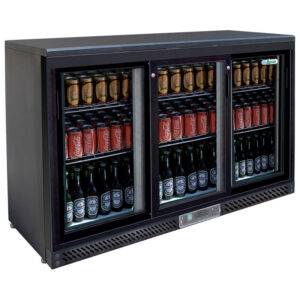 Bottle cooler Forcar G-BC3PS, tre porte scorrevoli, 335 L