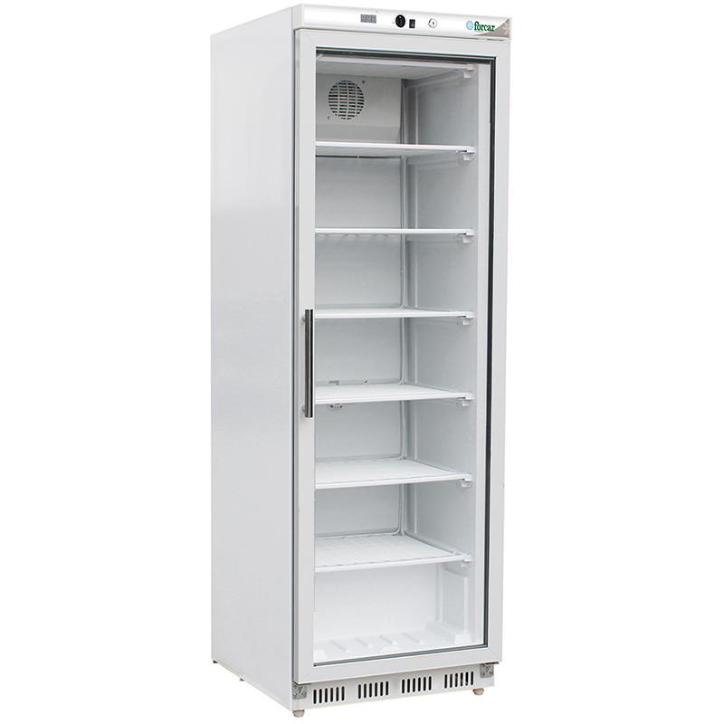 Congelatore statico con porta in vetro Forcar G-EF400G | 350 L | -18/-22 °C | L60xP58,5xH185,5 cm