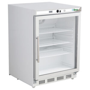 Armadio frigo statico sottobanco con porta in vetro Forcar G-ER200G | 130 L | +2/+8 °C | L60xP58,5xH85,5 cm
