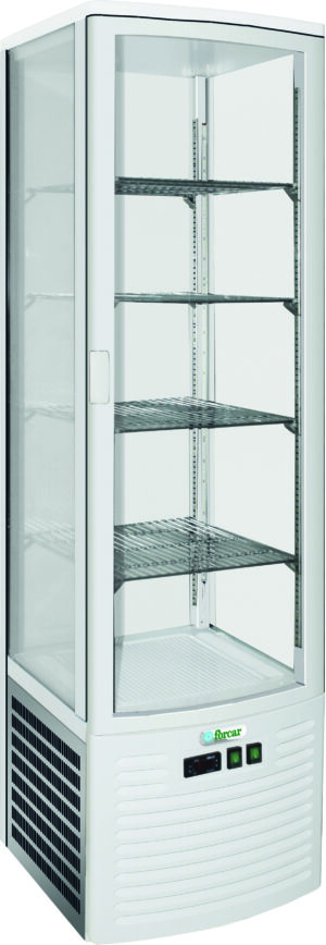 VETRINA REFRIGERATA VENTILATA +2°C/+8°C 4 LATI VETRO
