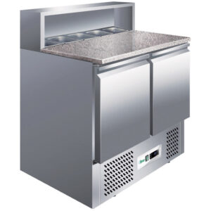 Saladette refrigerata Forcar G-PS900 | piano in granito | 288 L | +2/+8 °C | L90xP70xH110 cm