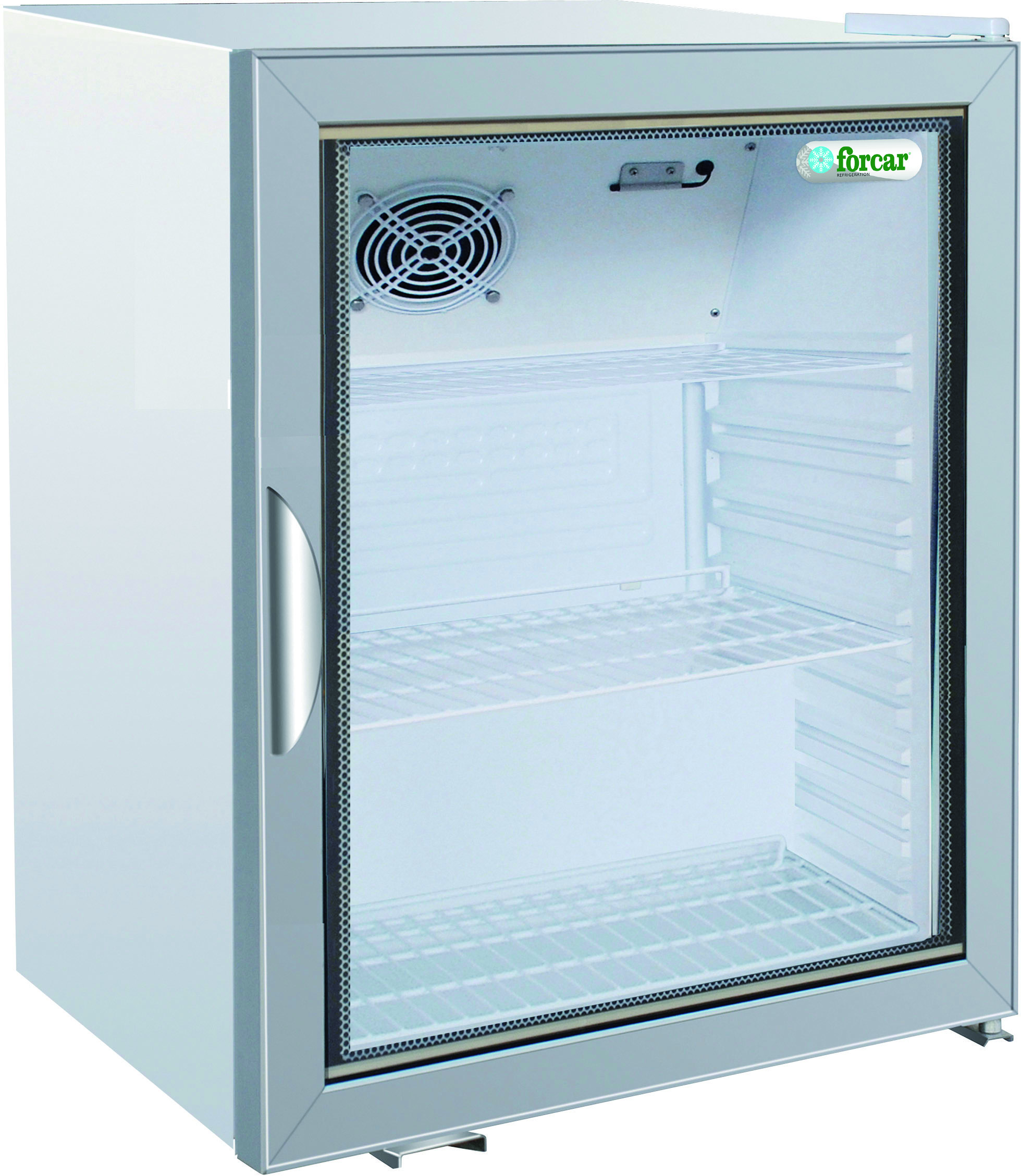 Minibar frigo con porta in vetro Forcar G-SC100G | 115 L | statica +2/+8°C | 62x54,3x70 cm - immagine 1