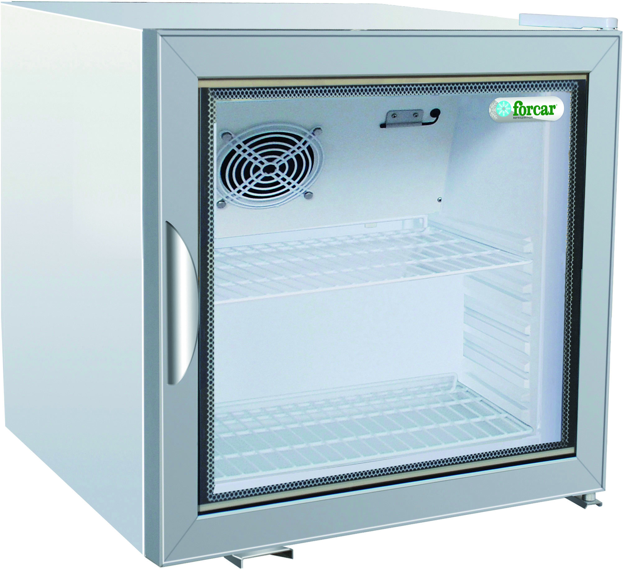 Minibar frigo con porta in vetro Forcar G-SC50G | 68 L | statica +2/+8°C | 57x53,3x54 cm
