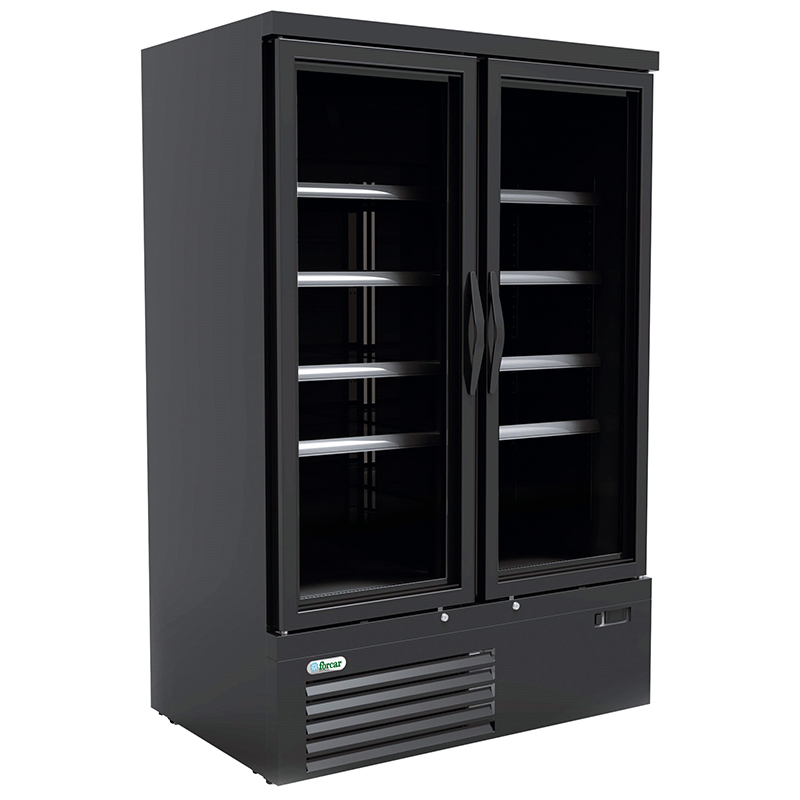 Congelatore verticale 2 porte in vetro Forcar G-SNACK1220BTG | 744 L | ventilata -18/-22°C | 122x76,5x189,3 cm