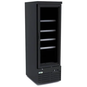 Congelatore verticale 1 porta in vetro Forcar G-SNACK610BTG | 332 L | ventilata -18/-22°C | 61x76,5x189,3 cm