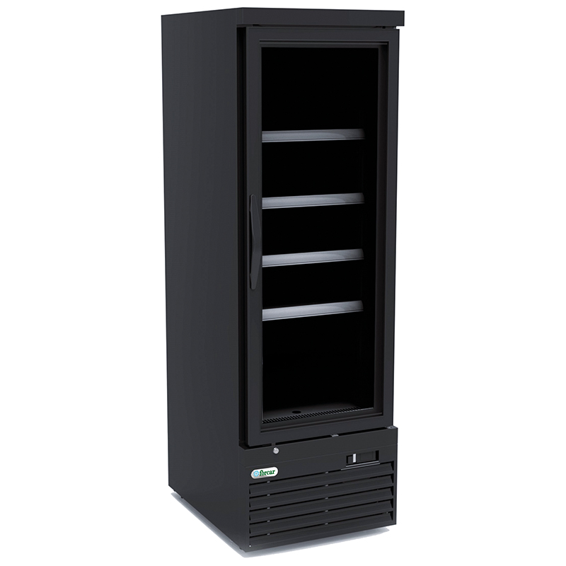 Congelatore verticale 1 porta in vetro Forcar G-SNACK610BTG | 332 L | ventilata -18/-22°C | 61x76,5x189,3 cm - immagine 1