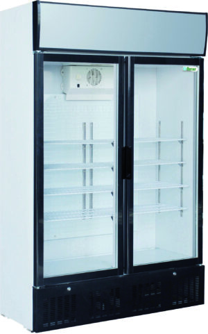 Armadio frigo 2 porte in vetro Forcar G-SNACK638L2TNG | 620 L | statica +2/+8°C | 119,8x53x188 cm
