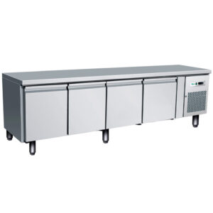 Tavolo frigo ribassato Forcar G-UGN4100TN | 4 porte | 350 L | -2/+8 °C | L223xP70xH65 cm