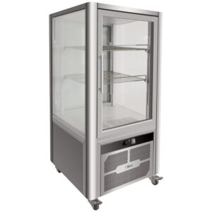 Vetrina refrigerata a 4 lati in vetro Forcar G-VGP200R | 200 L | 70,1x74,2x130 cm