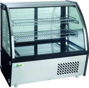 Vetrina refrigerata da banco con vetro curvo Forcar G-VPR120 | 120 L | 69,5x58x67 cm