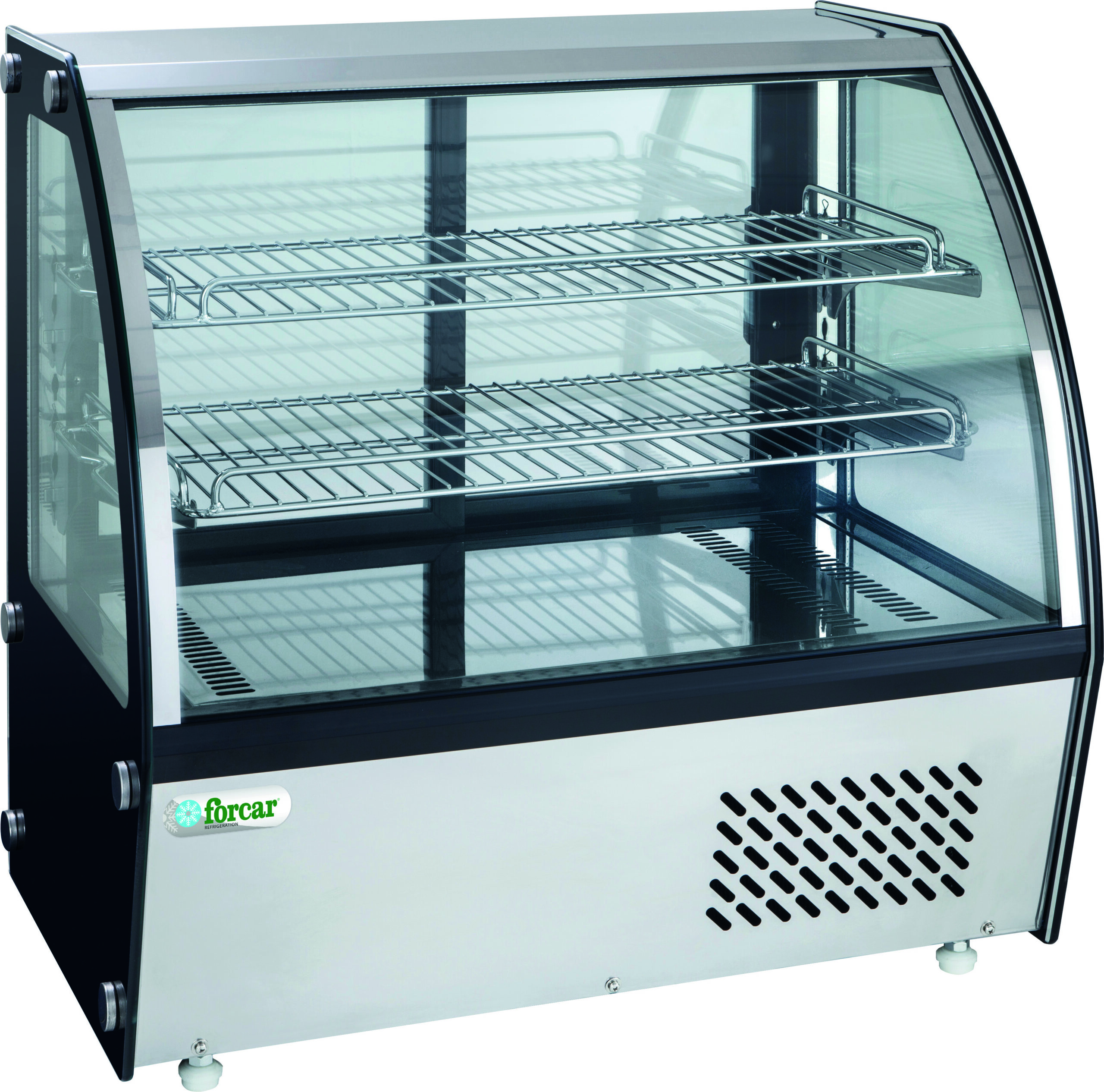 Vetrina refrigerata da banco con vetro curvo Forcar G-VPR120 | 120 L | 69,5x58x67 cm - immagine 1