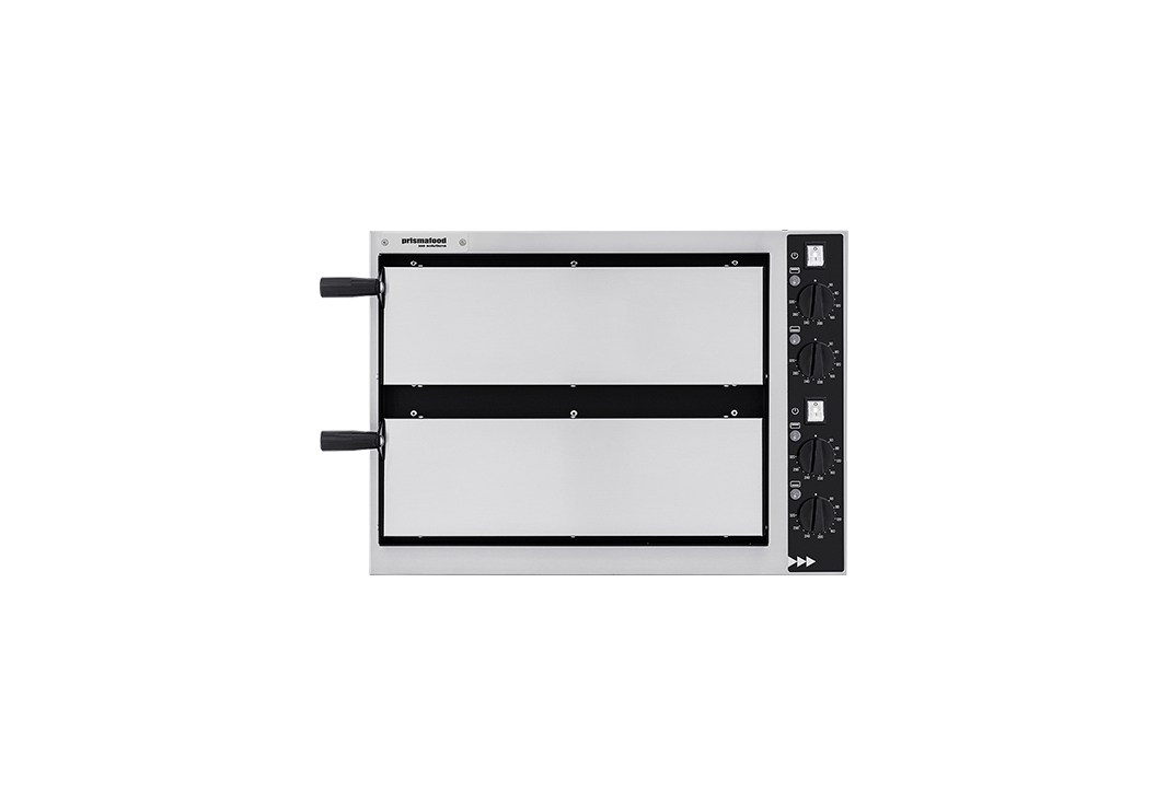 Forno elettrico per pizza Prismafood Basic 2/40 4T | 2 camere | 1 + 1 pizze Ø32 cm