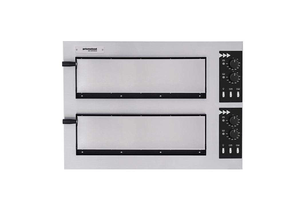 Forno elettrico per pizza Prismafood Basic 2/50 4T | 2 camere | 1 + 1 pizze Ø45 cm