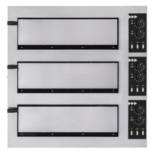 Forno elettrico per pizza Prismafood Basic 3/50 6T | 3 camere | 1 + 1 + 1 pizze Ø45 cm