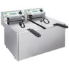 Friggitrice elettrica da banco 2 vasche 8+8 L | FIMAR FR88N | L56,5xP42,5/60xH36 cm | 6 kW