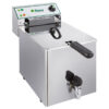 Friggitrice elettrica da banco 1 vasca 8 L con rubinetto | FIMAR FR8RN | L26,5xP47/60xH36 cm | 3 kW