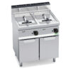 Friggitrice elettrica con mobile 2 vasche 18+18 L | FIMAR SFM18D | L80xP70xH98 cm | 27 kW