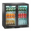 Frigo bibite retrobanco ventilato Amitek AK201BB | 180 L | 2 porte a battente | +2/+8 °C | L90xP50xL90 cm