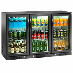 Frigo bibite retrobanco Amitek AK291BB su fondo bianco