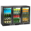 Frigo bibite retrobanco ventilato Amitek AK301BB | 300 L | 3 porte a battente | +2/+8 °C | L133,5xP50xL90 cm