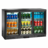 Frigo bibite retrobanco Amitek AK301BBS su fondo bianco