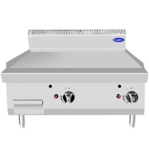 Fry top a gas liscio Atosa AT7G8G-C-A – serie 70 – 14 kW – L80×P70×H54,7 cm
