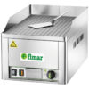 Fry top elettrico da banco, piastra rigata | FIMAR FRY1R | 33,5x57x30 cm | 3 kW