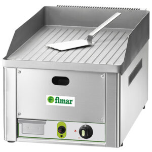 Fry top a gas da banco, piastra rigata | FIMAR FRY1RM | 35,5x60x30 cm | 4 kW
