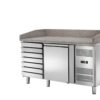 Banco pizza refrigerato ventilato Amitek AK1612TN da 210 litri