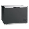 Congelatore a pozzetto statico con coperchio inox – Klimaitalia GELO 450 PSX | 368/383 L | -23/-10 °C | L 127,5 × P 75 × H 88 cm