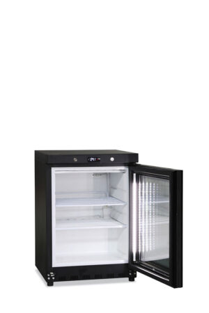 Armadio freezer sottobanco nero porta vetro – GN 200 G BT BLK – 200 L – Temp. -20°C/-15°C – L60xP62,5xH85