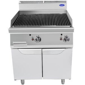Griglia elettrica Atosa AT9E8C-F – serie 90 – 15,9 kW – L80×P90×H114 cm