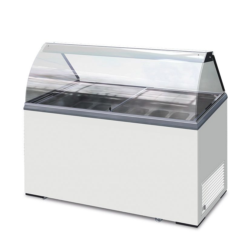 Vetrina gelato statica ICE 7 – 7 gusti – -23°C/-13°C – L130,5×P63,5×H124 cm - immagine 1
