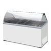 Vetrina orizzontale gelateria 8 gusti gelato statica - ICE 8 - Temp. -13°C/-23°C - Dim. Cm. 155.5x63.5x124h