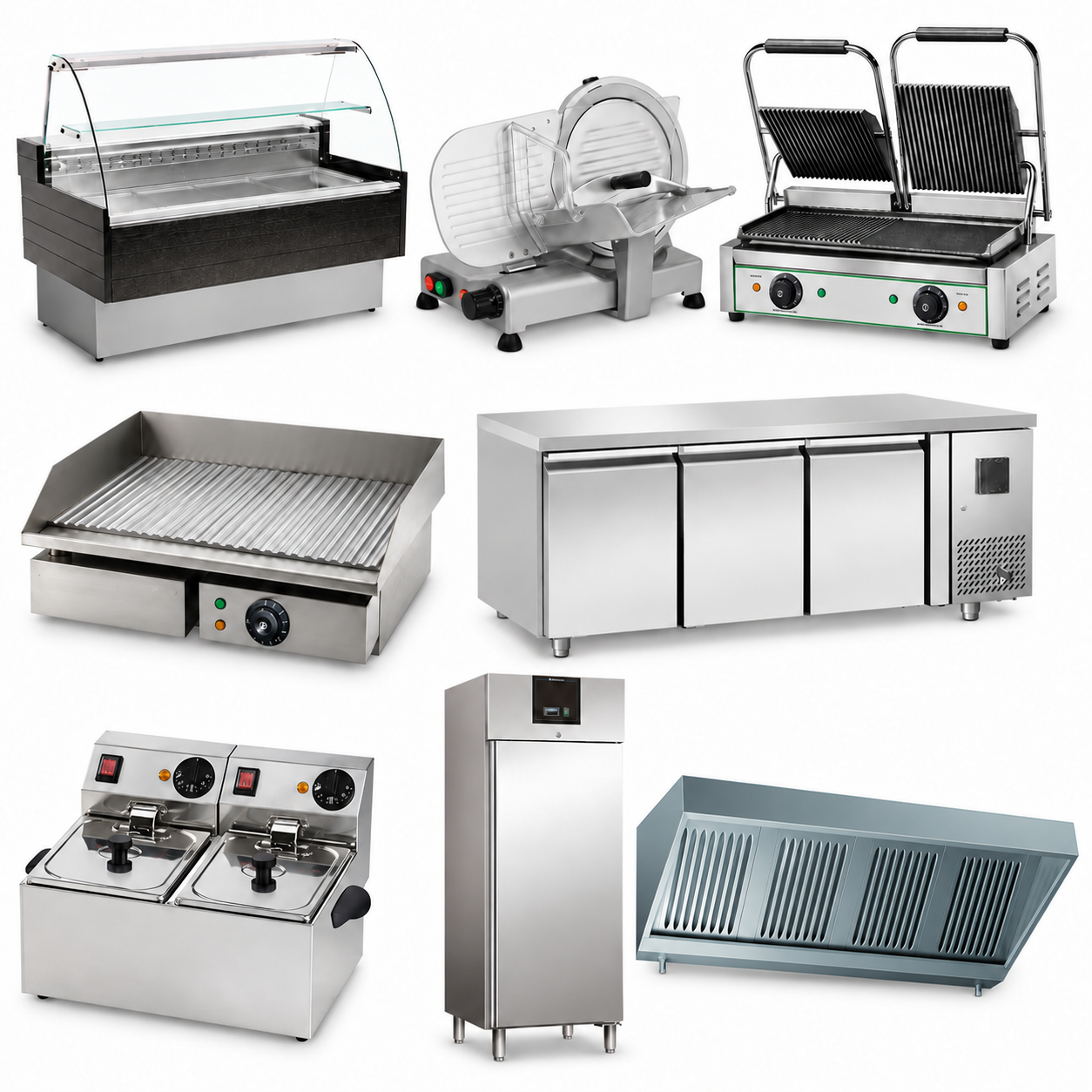Kit paninoteca con otto attrezzature incluse