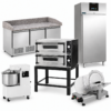 Kit pizzeria completa con sei attrezzature incluse, compreso il supporto del forno
