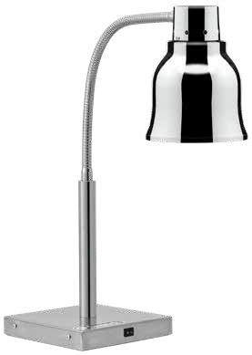 Lampada riscaldante da tavolo Amitek LT25R | Cromata | Luce rossa | 250 W
