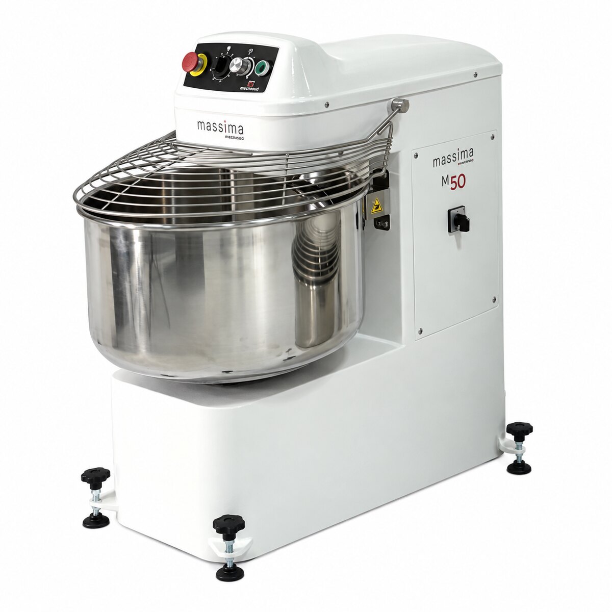 Impastatrice a spirale Mecnosud Massima M50MV – 50 kg, 70 L
