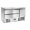 Saladette Amitek AK943-4D con quattro cassetti refrigerati e vano con porta