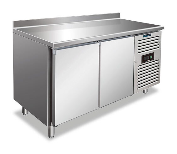 Tavolo freezer ventilato per pasticceria 2 porte con alzatina – PXF 2200 BT – Temp. -20°C/-15°C – L151xP80xH96 cm