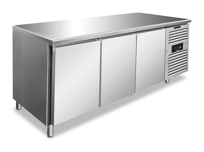 Tavolo freezer ventilato per pasticceria 3 porte – PXF 3100 BT – Temp. -20°C/-15°C – L202xP80xH86 cm