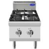 Cucina a gas da banco 2 fuochi Atosa AT7G2B-C-1 – serie 70 – 10,5 kW – L40×P70×H54,7 cm