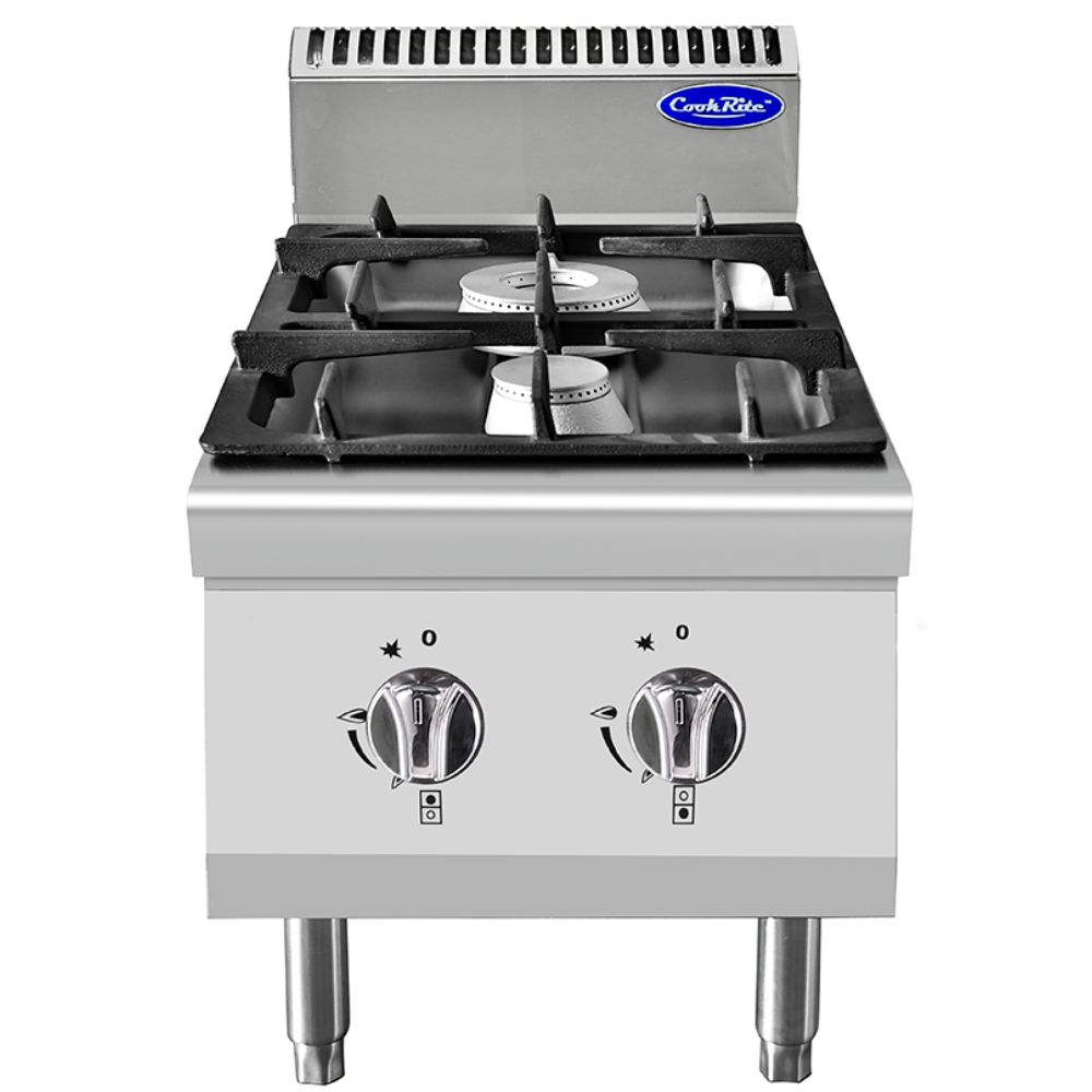 Cucina a gas da banco 2 fuochi Atosa AT7G2B-C-1 – serie 70 – 10,5 kW – L40×P70×H54,7 cm
