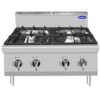Cucina a gas da banco 4 fuochi Atosa AT7G4B-C-1 – serie 70 – 21 kW – L80×P70×H54,7 cm
