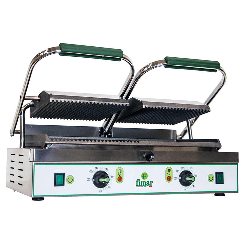 Piastra per panini in ghisa FIMAR PE50NM – Piano inferiore misto – L57xP36xH20 cm
