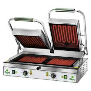 Piastra per panini in vetroceramica FIMAR PV55LL – Liscia/liscia – L63xP45xH19 cm