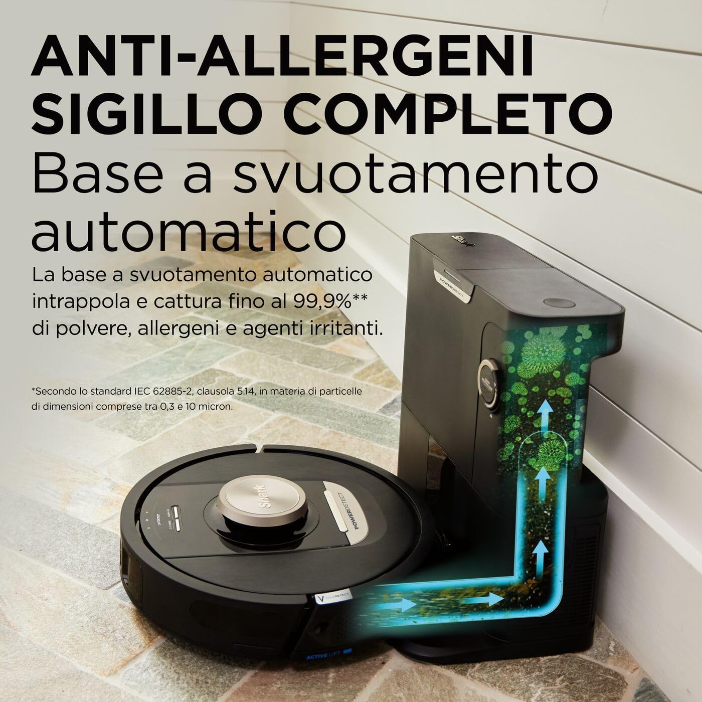 ROBOT ASPIRAPOLVERE - SHARK POWERDETECT - CON AUTOSVUOTAMENTO