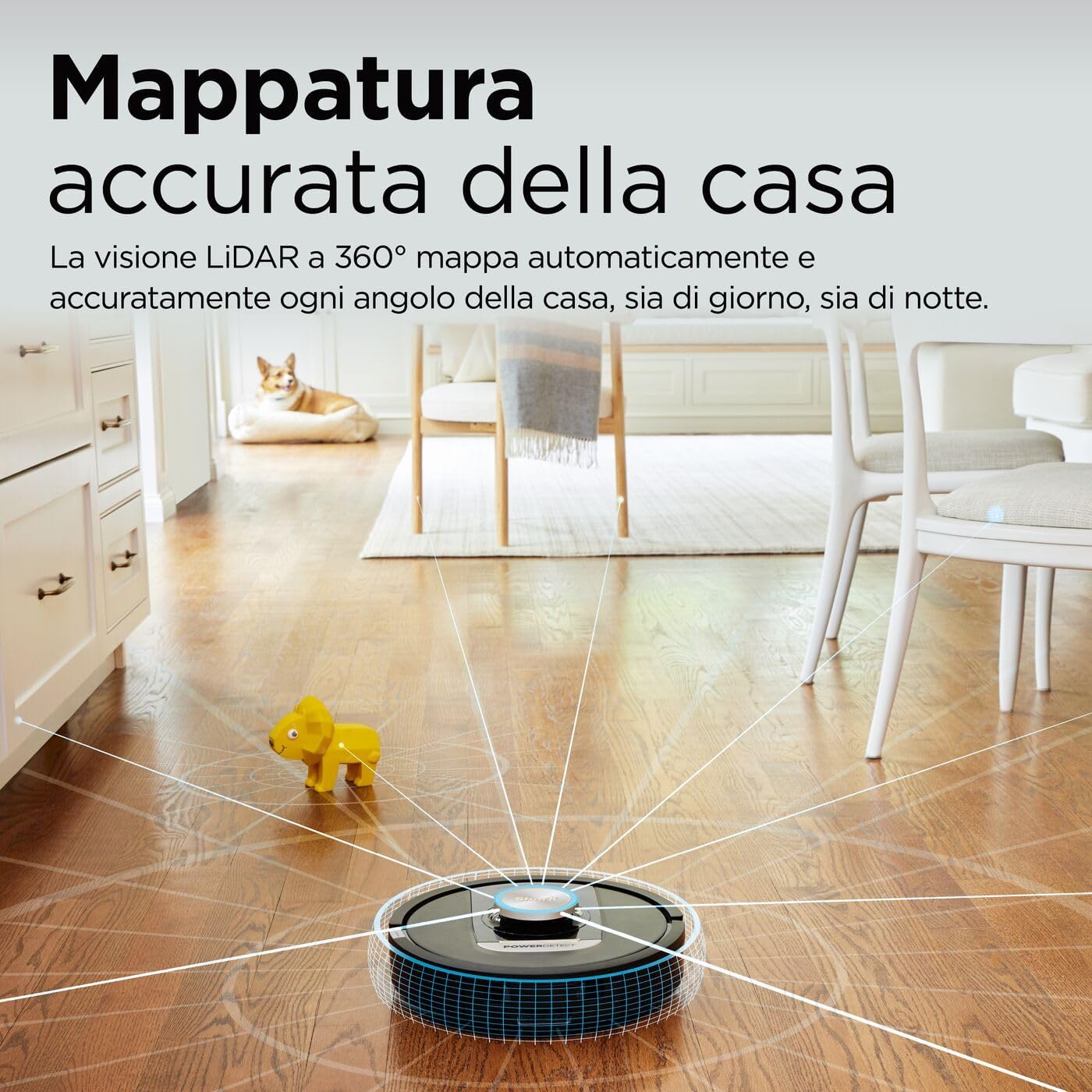 ROBOT ASPIRAPOLVERE - SHARK POWERDETECT - CON AUTOSVUOTAMENTO